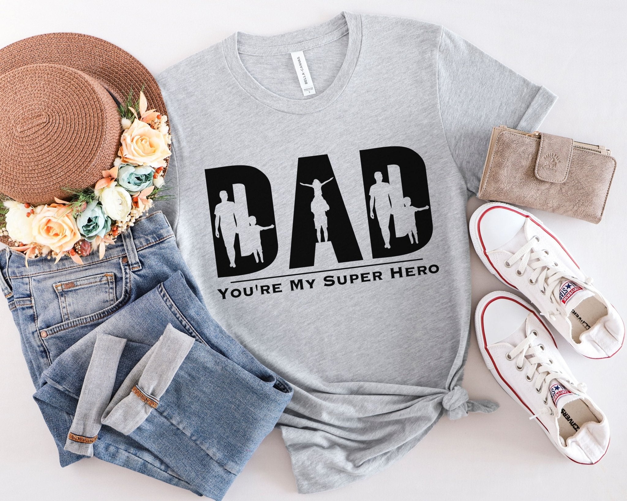Dad - You Are My Super Hero Short Sleeve Tee - Mia & Jon – Mia & Jon