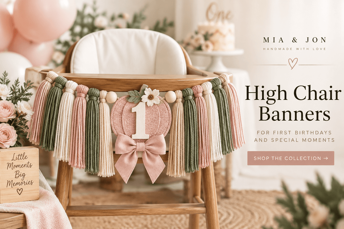 High Chair Banners - Mia & Jon Co.