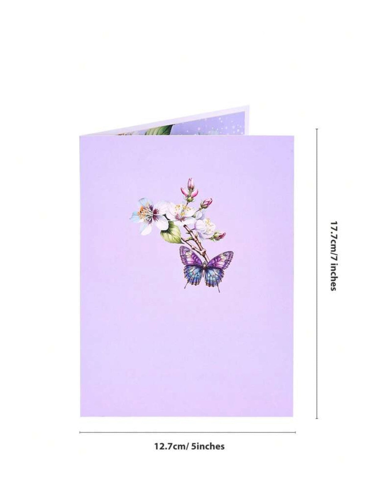 3D Pop - Up Apple Blossom Greeting Card with Butterflies – Handmade Birthday, Mother’s Day, Anniversary Card - Mia & Jon