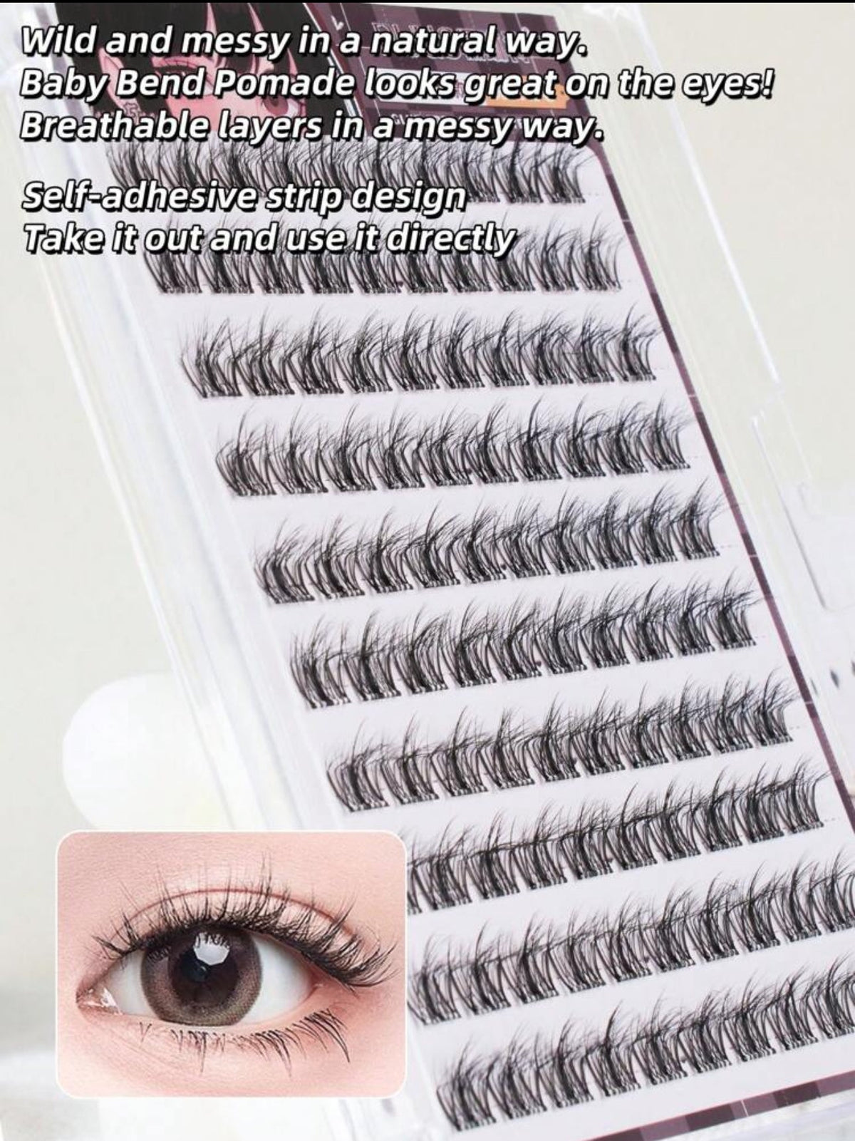 5D Curved False Eyelashes – No Glue Needed | Reusable with Jelly Strip Technology - Mia & Jon