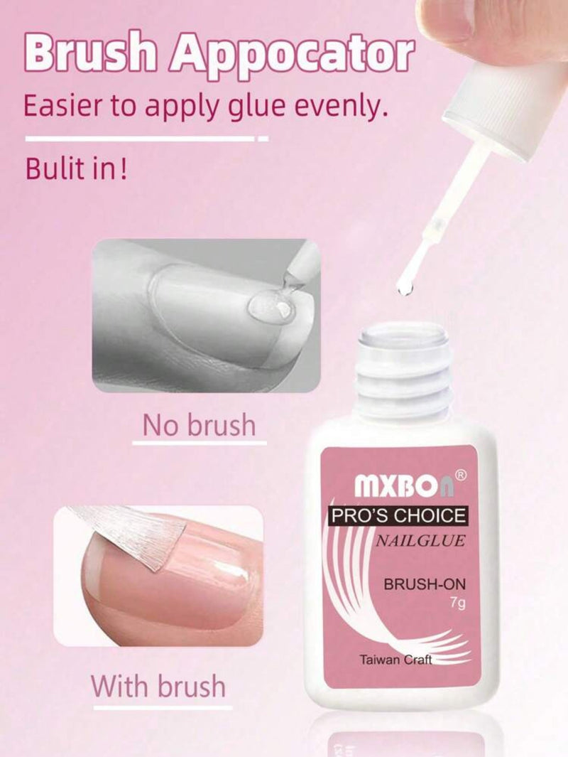 Extra Strong Brush - On Nail Glue For Acrylic Nails, Nail Tips & Press - On Nails - Mia & Jon