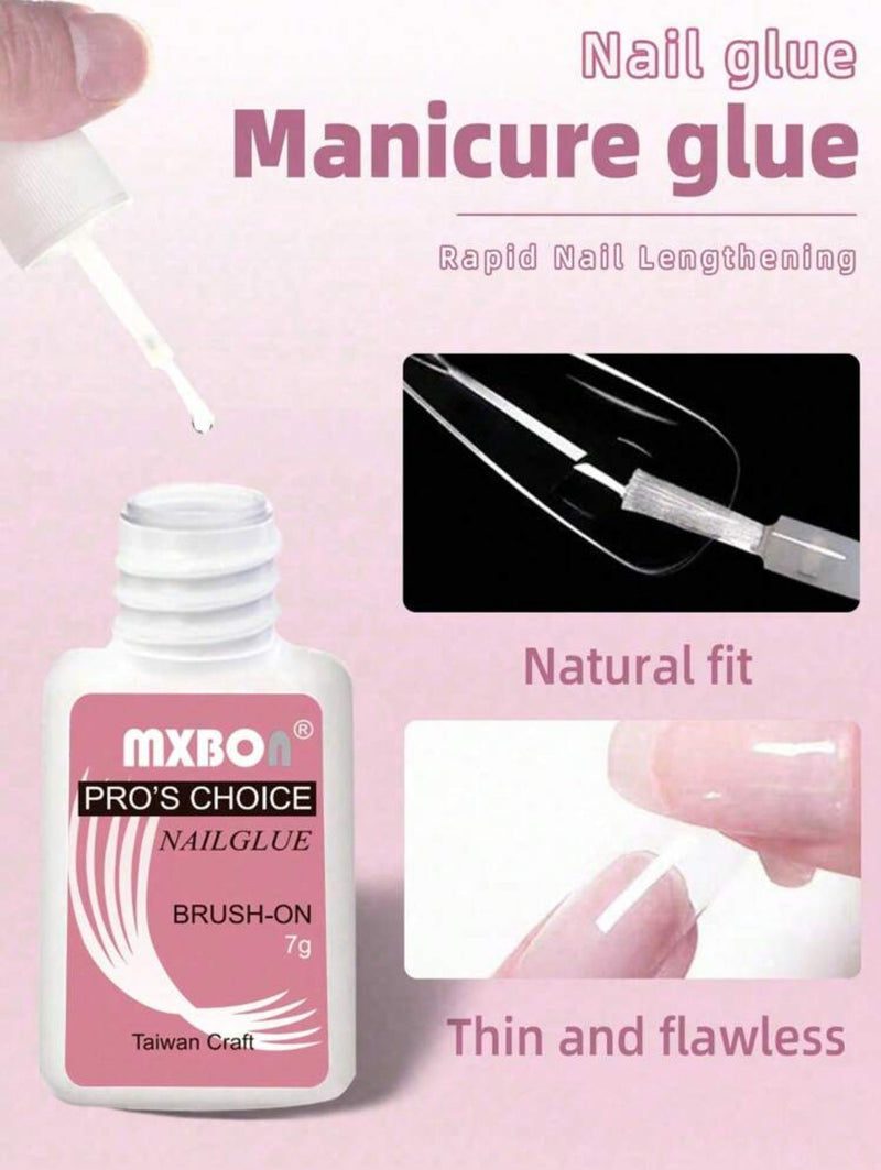 Extra Strong Brush - On Nail Glue For Acrylic Nails, Nail Tips & Press - On Nails - Mia & Jon