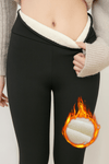 Fleece - Lined High Waist Thermal Sherpa Winter Leggings - Mia & Jon