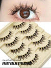 Manga Fishtail False Eyelashes – Natural Wipsy Lashes Set | Lightweight Fairy Lash Extensions - Mia & Jon