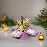 Pop - Up Butterfly Birthday Box Card – 3D Greeting Card with Optional Personalized Message - Mia & Jon