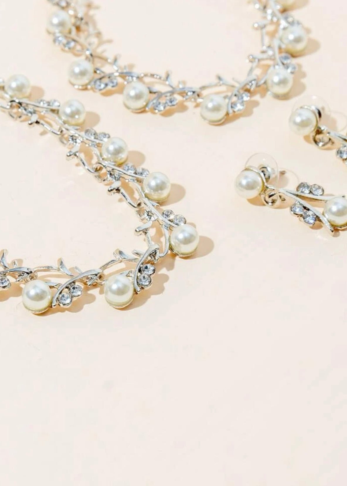 4pcs Faux Pearl Decor Jewelry Set - Mia & Jon