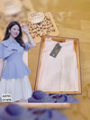 MJCV1675 Cute White Box Pleated Skirt