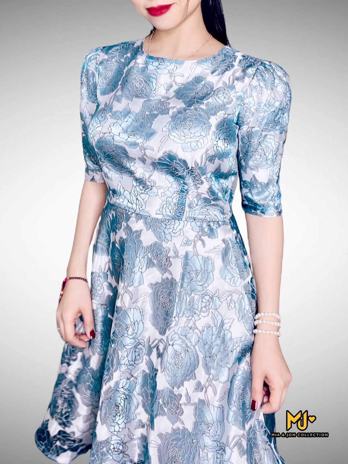 Blue Rosie Dress - Mia & Jon