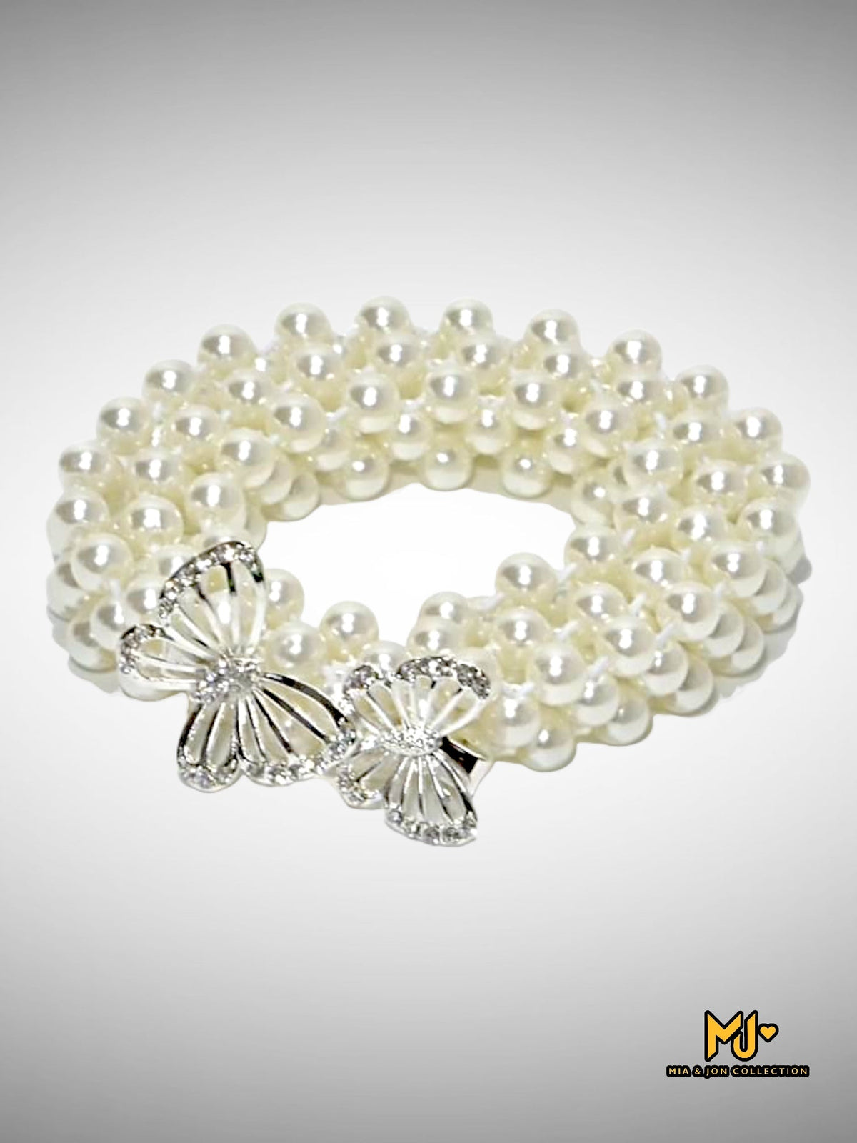 Butterfly Decor Pearl Belt - Mia & Jon
