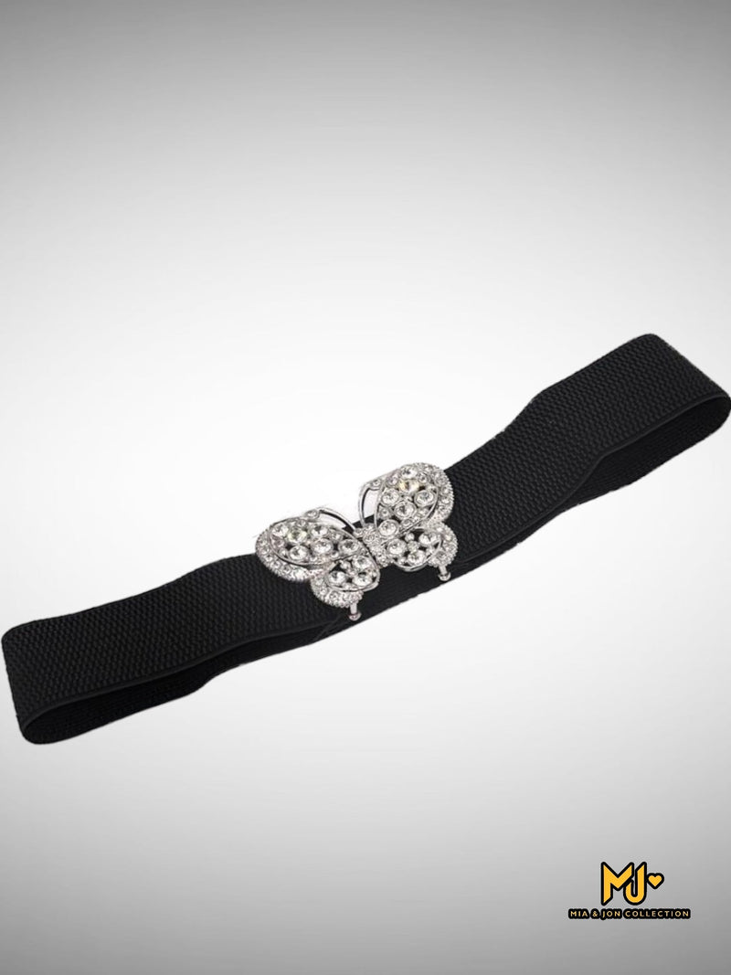 Butterfly Decor Wide Belt - Mia & Jon
