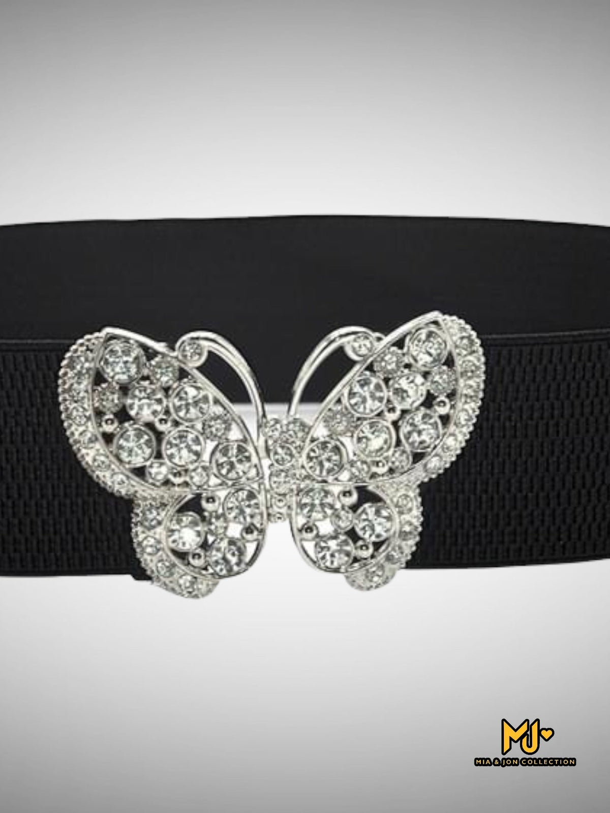 Butterfly Decor Wide Belt - Mia & Jon
