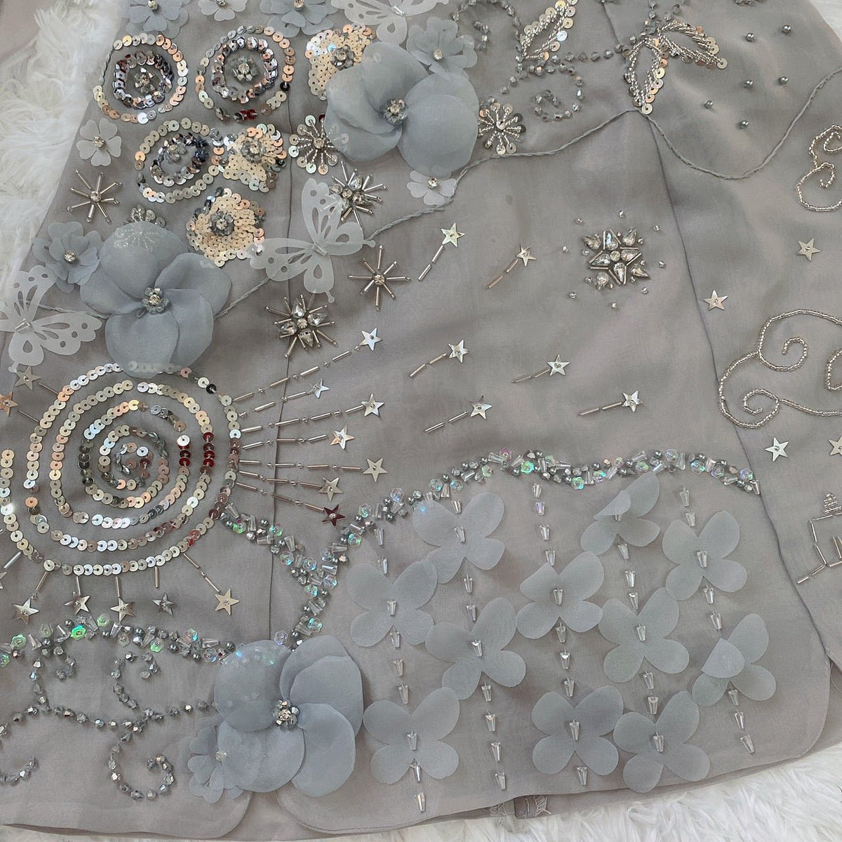 Butterfly Shirt & Sparkling Mini Skirt Set - Mia & Jon