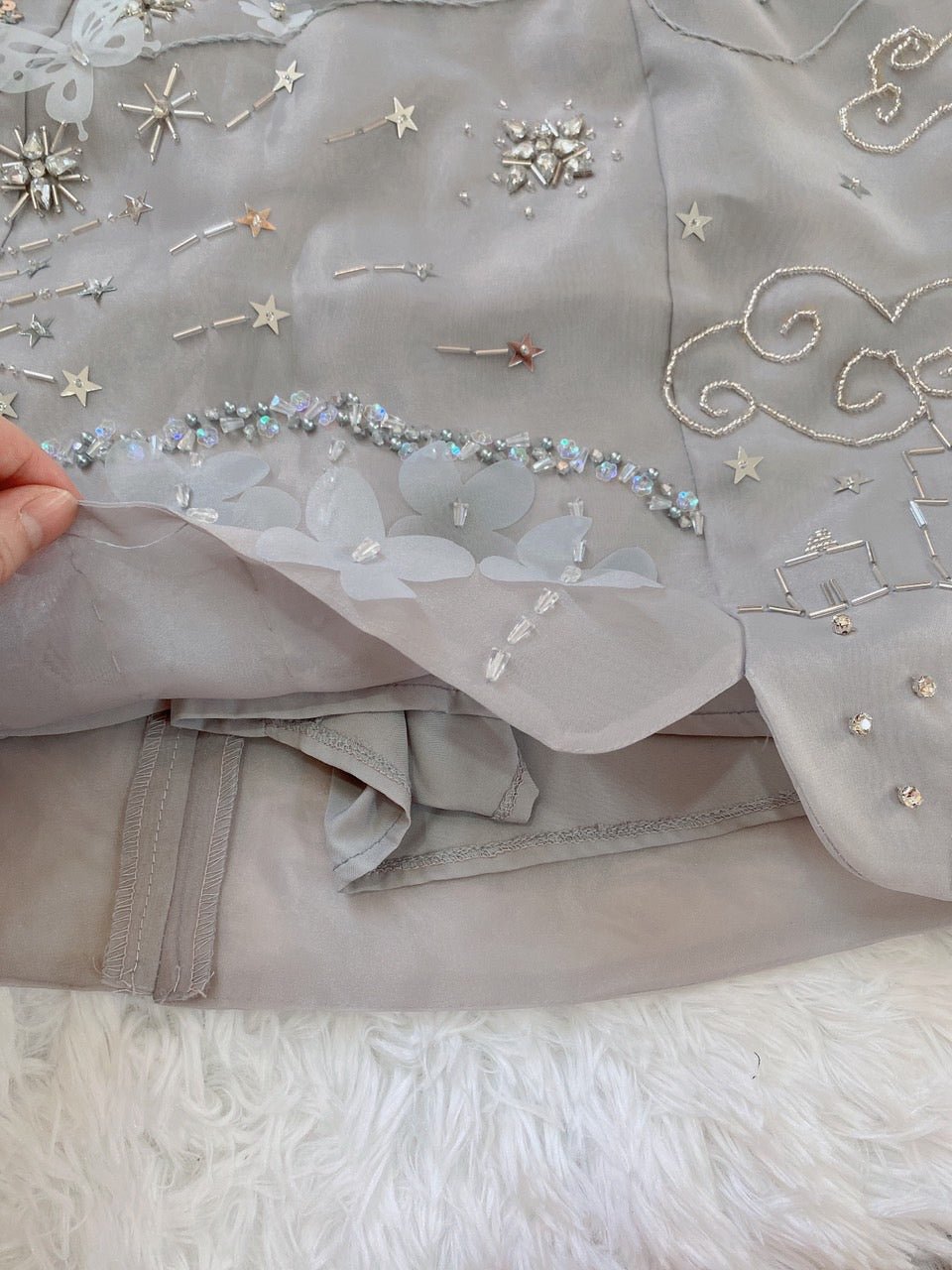 Butterfly Shirt & Sparkling Mini Skirt Set - Mia & Jon