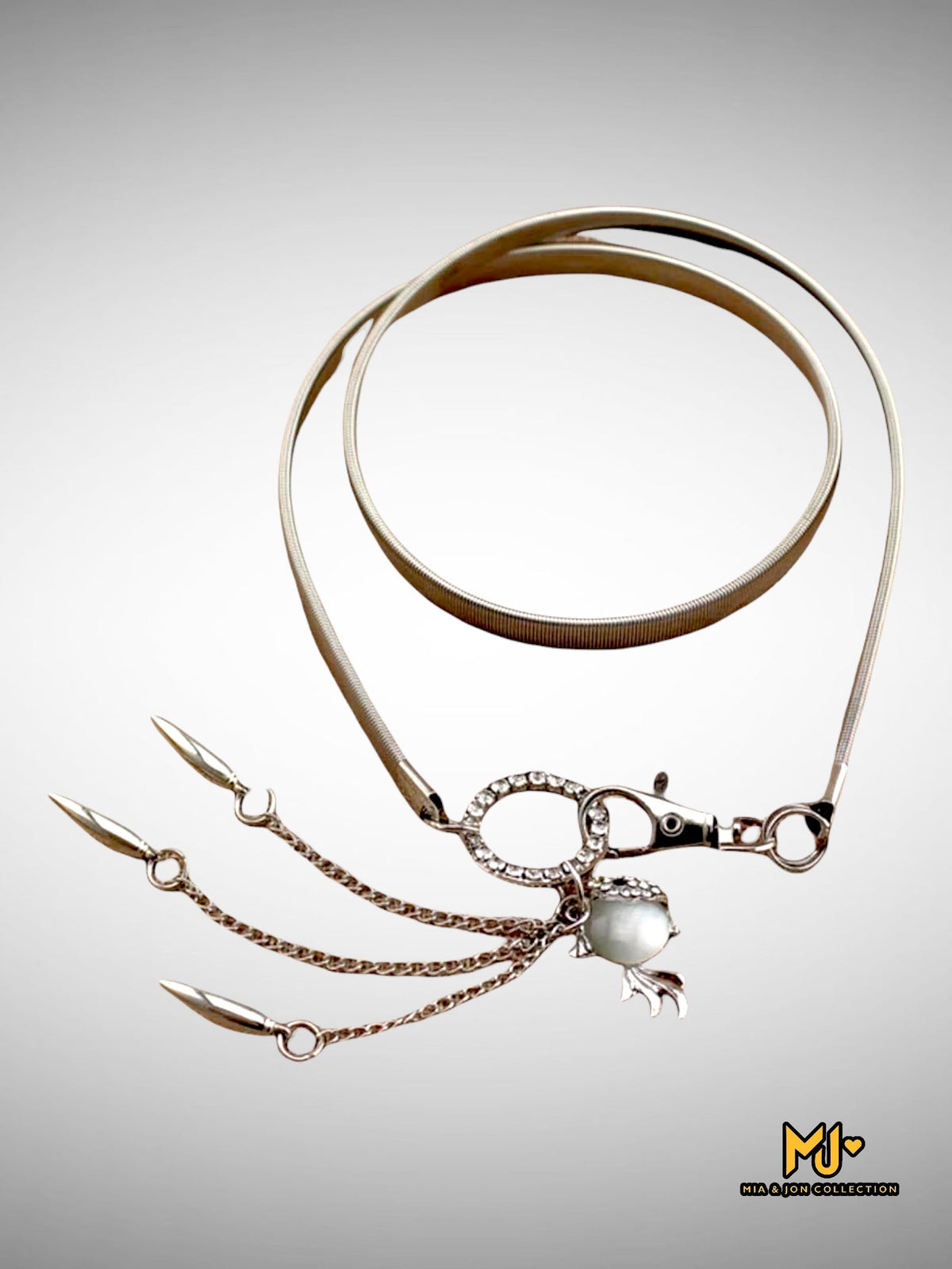 Cute Fish Charm Metal Belt - Mia & Jon