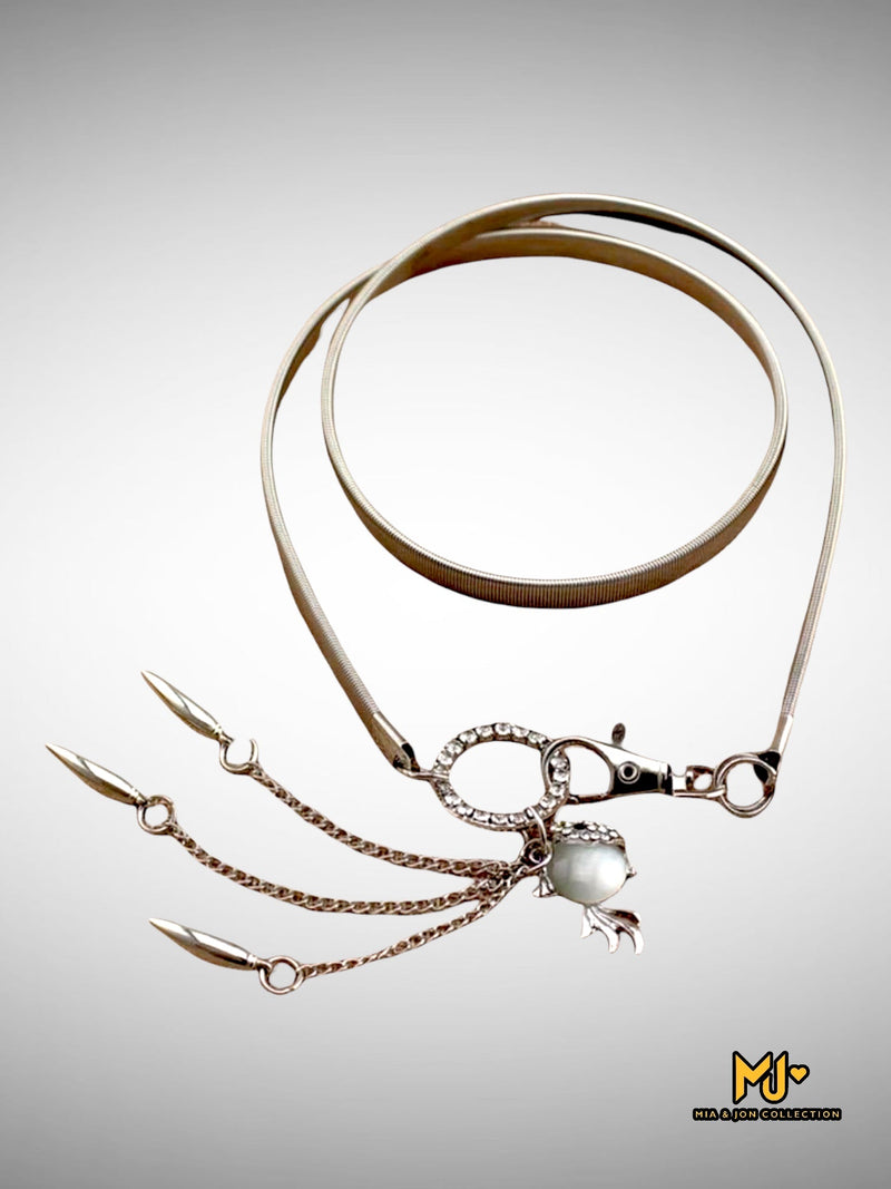 Cute Fish Charm Metal Belt - Mia & Jon