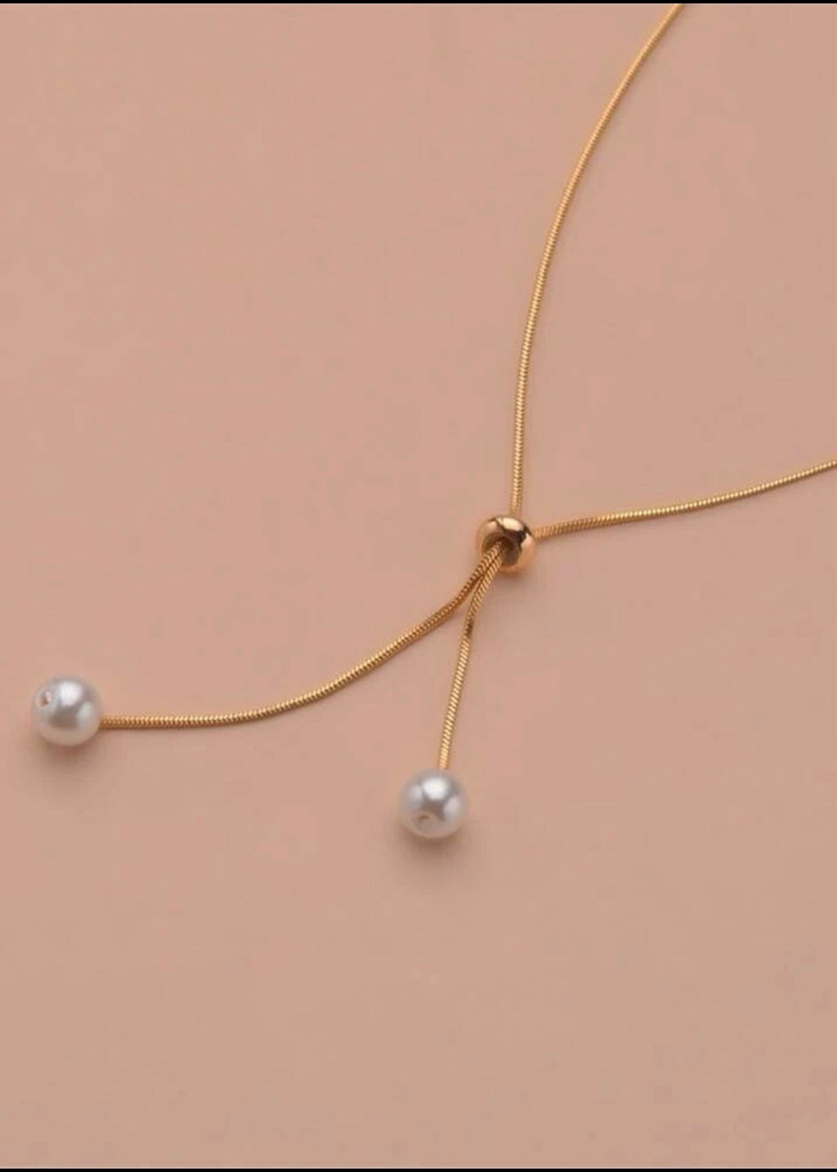 Faux Pearl Decor Necklace - Mia & Jon