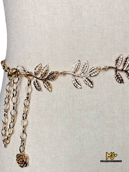 Gold Branch Chain Belt - Mia & Jon