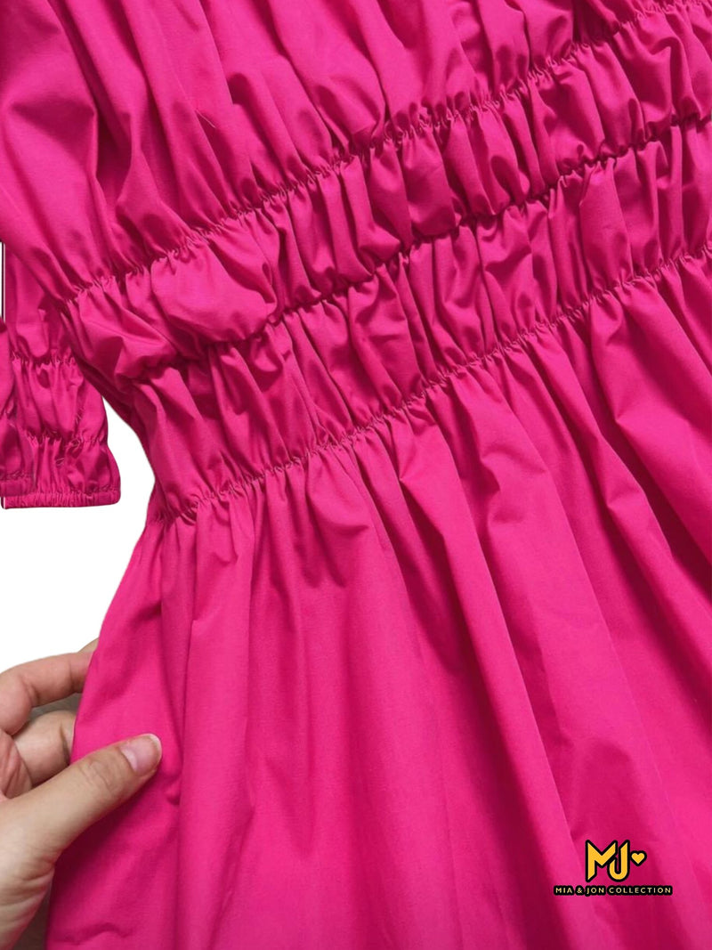 Hot Pink Dress - Mia & Jon