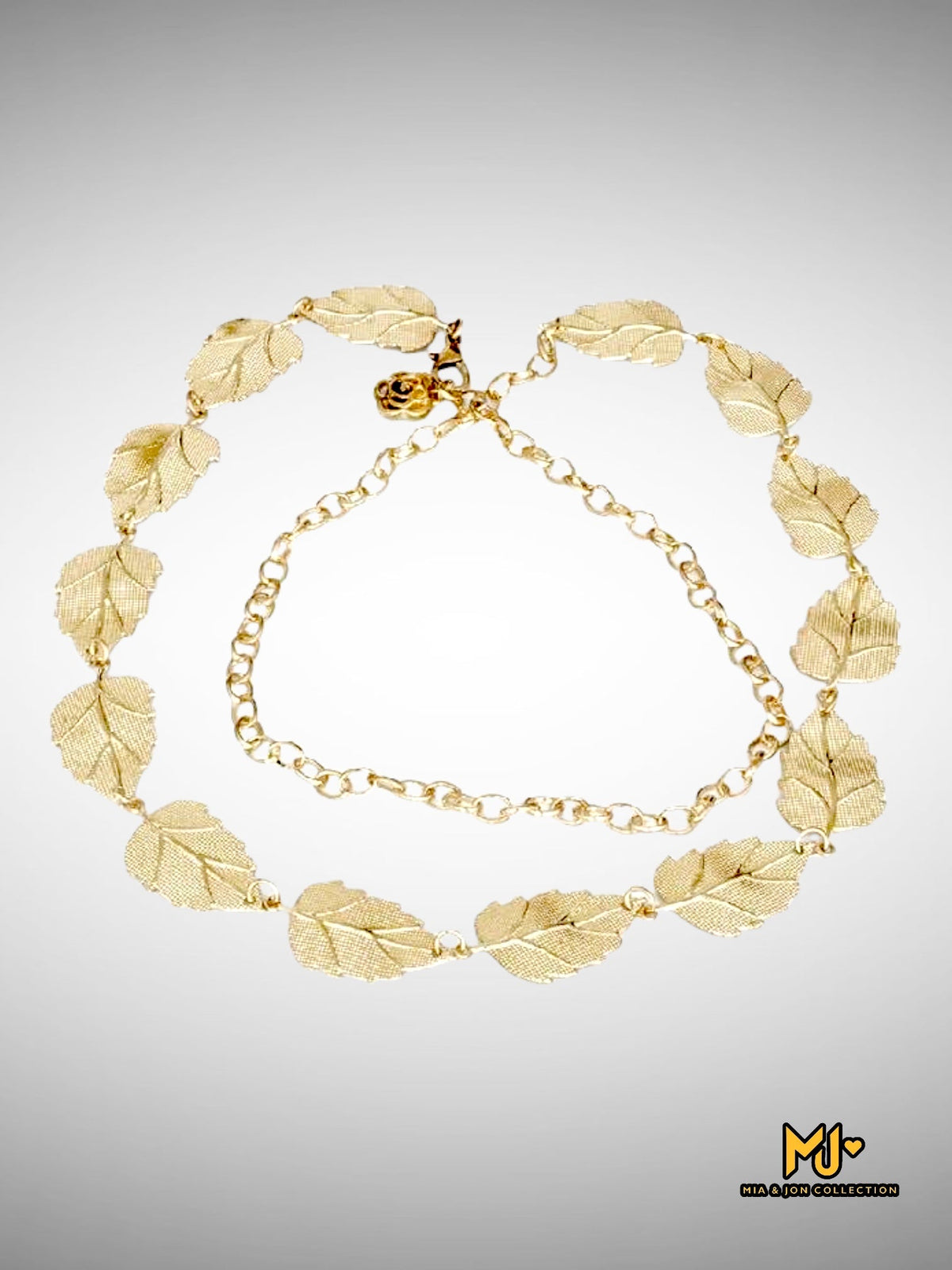 Leaf Shaped Chain Belt - Mia & Jon