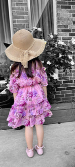 Mini Floral Cold Shoulder Puff Sleeve Dress - MJD033 - Mia & Jon