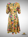 MJD11 Floral Print Puff Sleeve Fit & Flare Dress - Final Sale/ NO Return or Exchange - Mia & Jon
