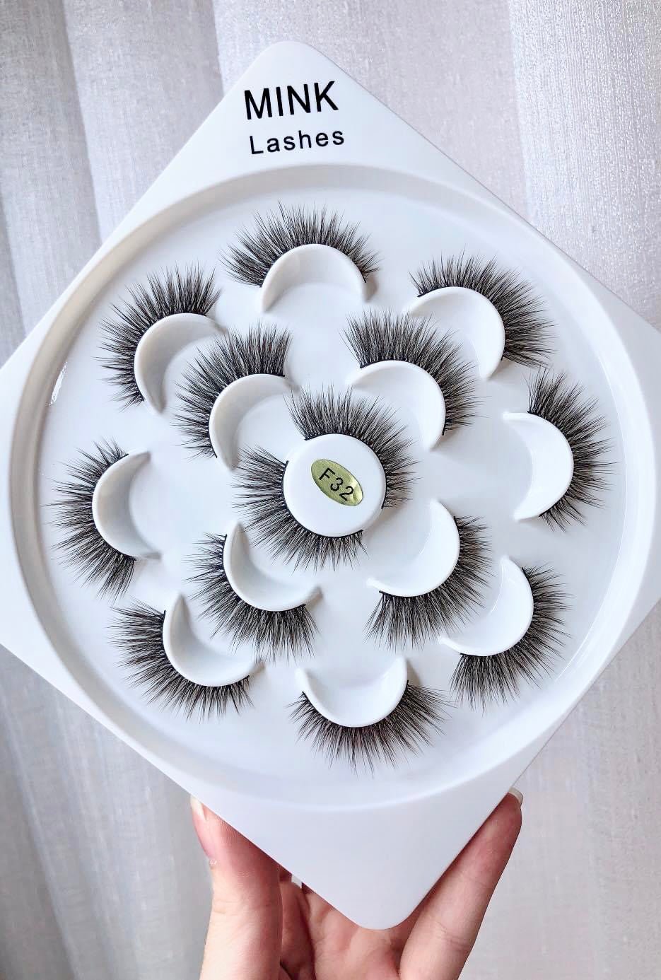 MJL6F32 Mink Lashes 6D Multipack F32, 7 Pairs - Mia & Jon