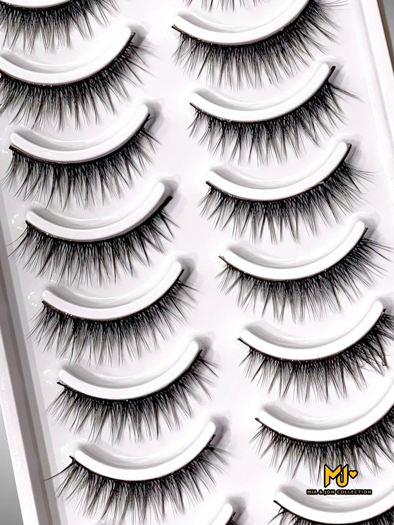 MJL8D06 Mink Lashes 8D Multipack 06, 10 pairs - Mia & Jon