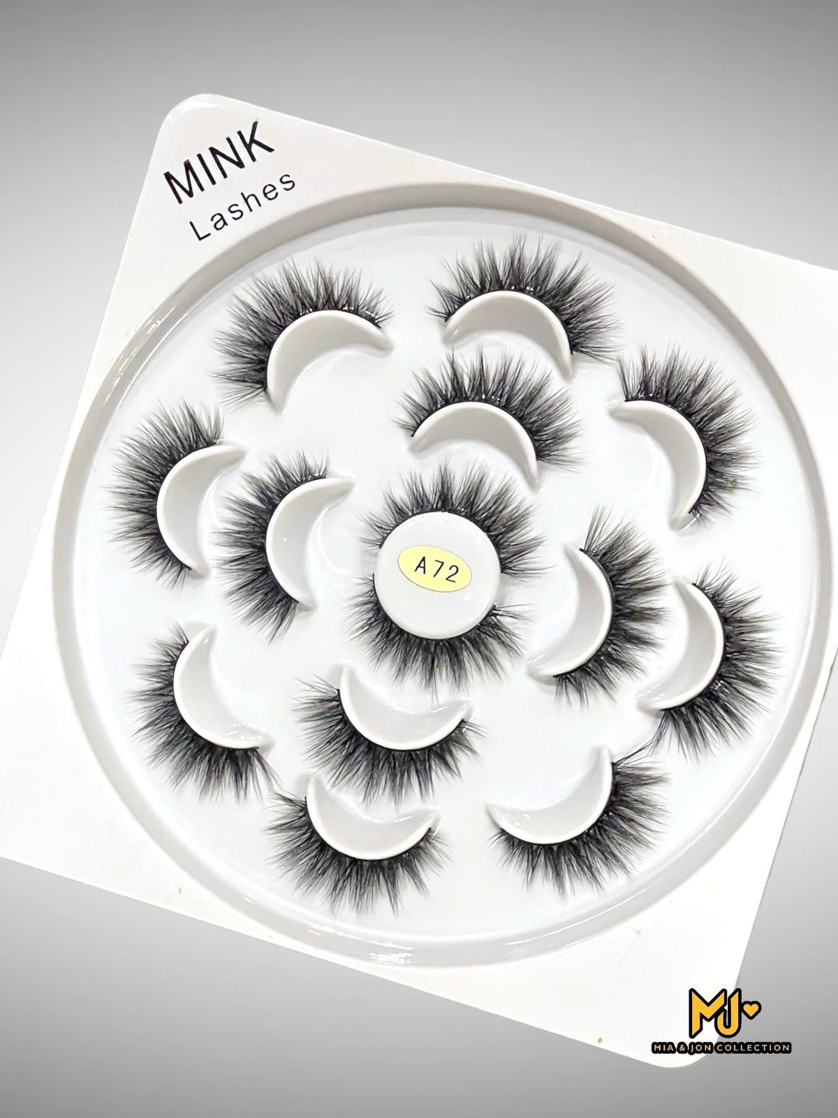 MJLA72 Mink Lashes 6D Multipack A72, 7 pairs - Mia & Jon