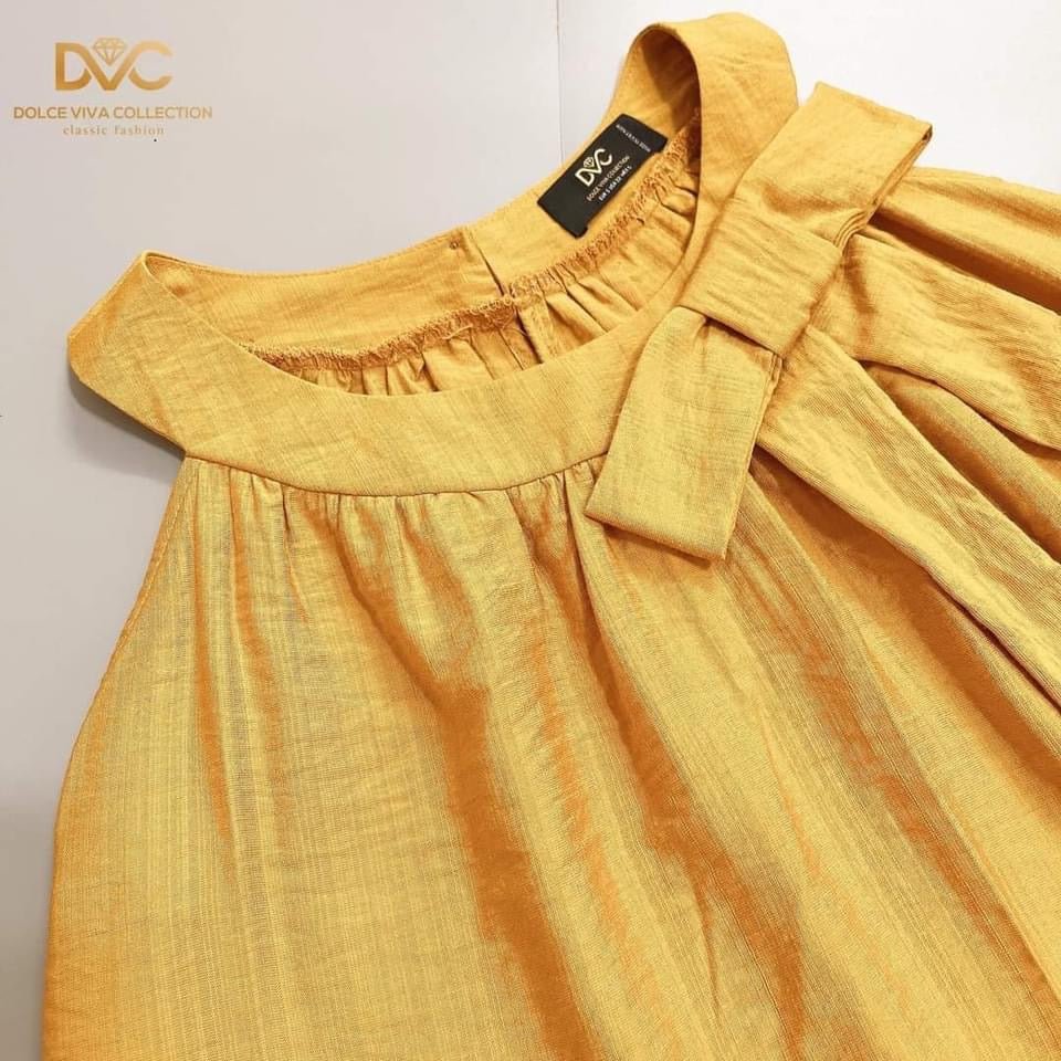 MJS1987 Yellow Halter Ruffle Hem Top + Short Set - Mia & Jon