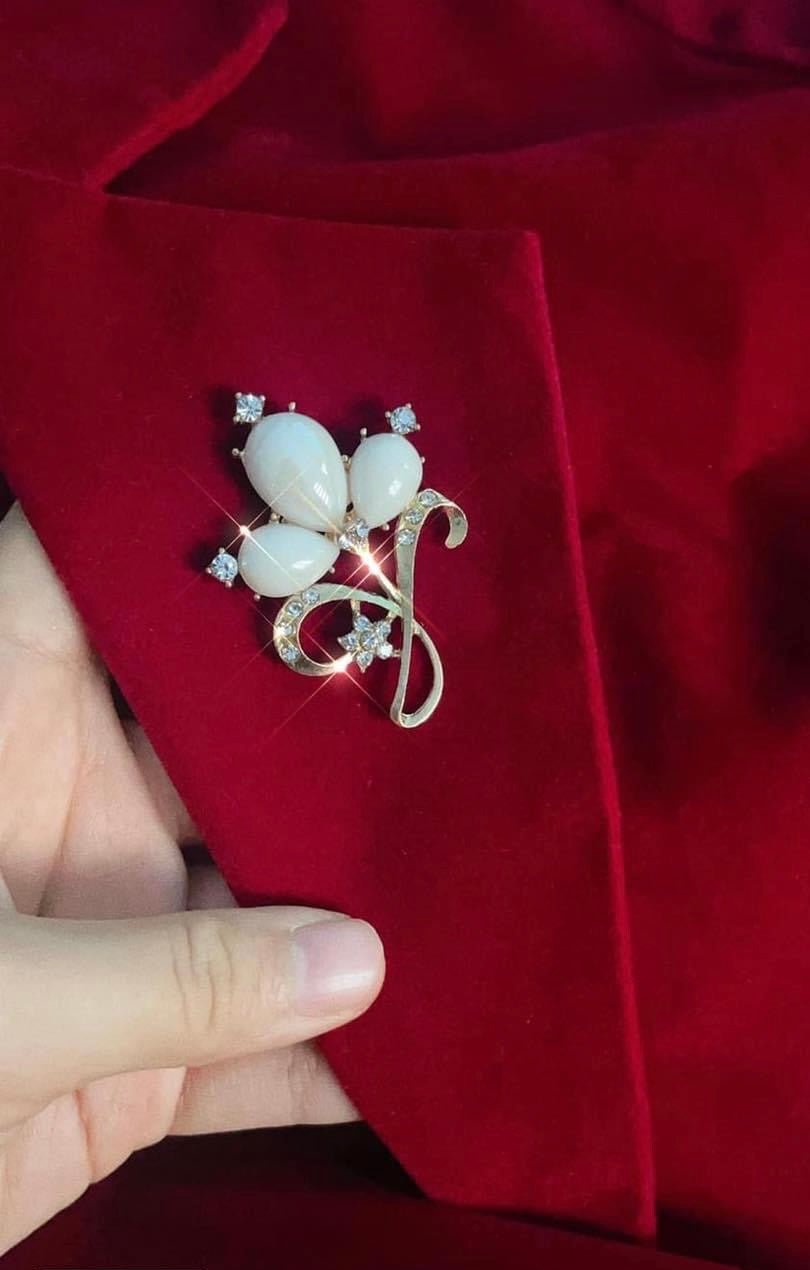 MJS2205 Lapel Collar Blazer + Fit & Flare Velvet Midi Dress - Mia & Jon