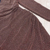 MJV1752 Glitter Long Sleeve Faux Wrap Slit Party Dress - Mia & Jon
