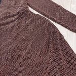 MJV1752 Glitter Long Sleeve Faux Wrap Slit Party Dress - Mia & Jon
