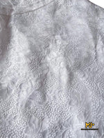 MJV1870 White Flutter Sleeve Lace Midi Dress - Mia & Jon