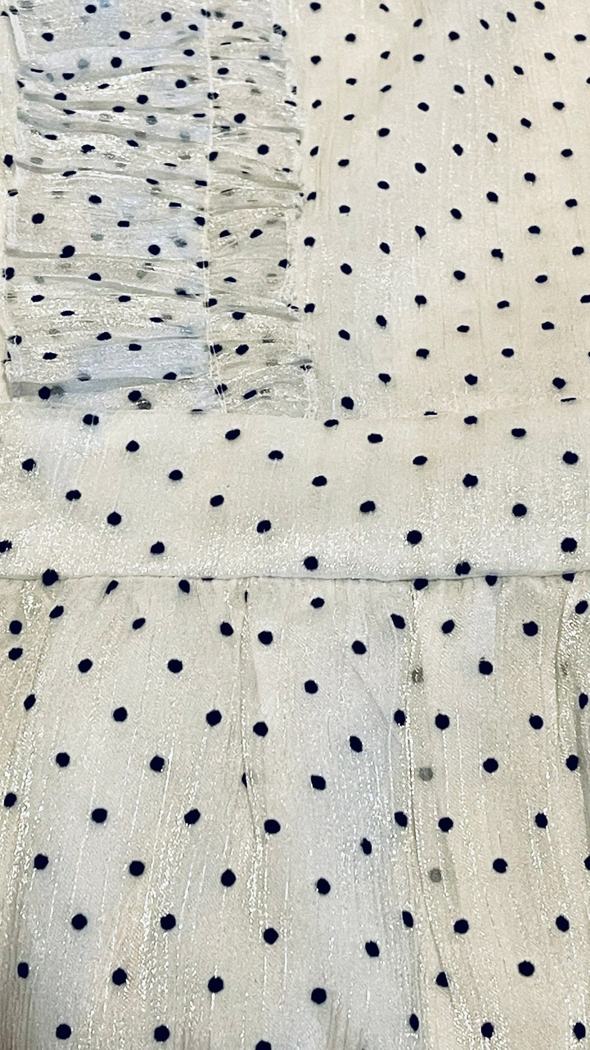 MJV1926 Ruffle Polka Dot Bow Tie Back Dress - Mia & Jon