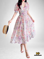 MJV1988 Elegant Floral-Print Fit & Flare Dress - Mia & Jon