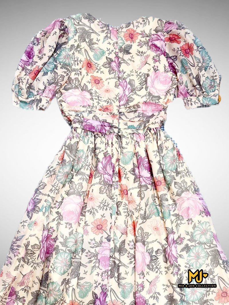 MJV1988 Elegant Floral-Print Fit & Flare Dress - Mia & Jon