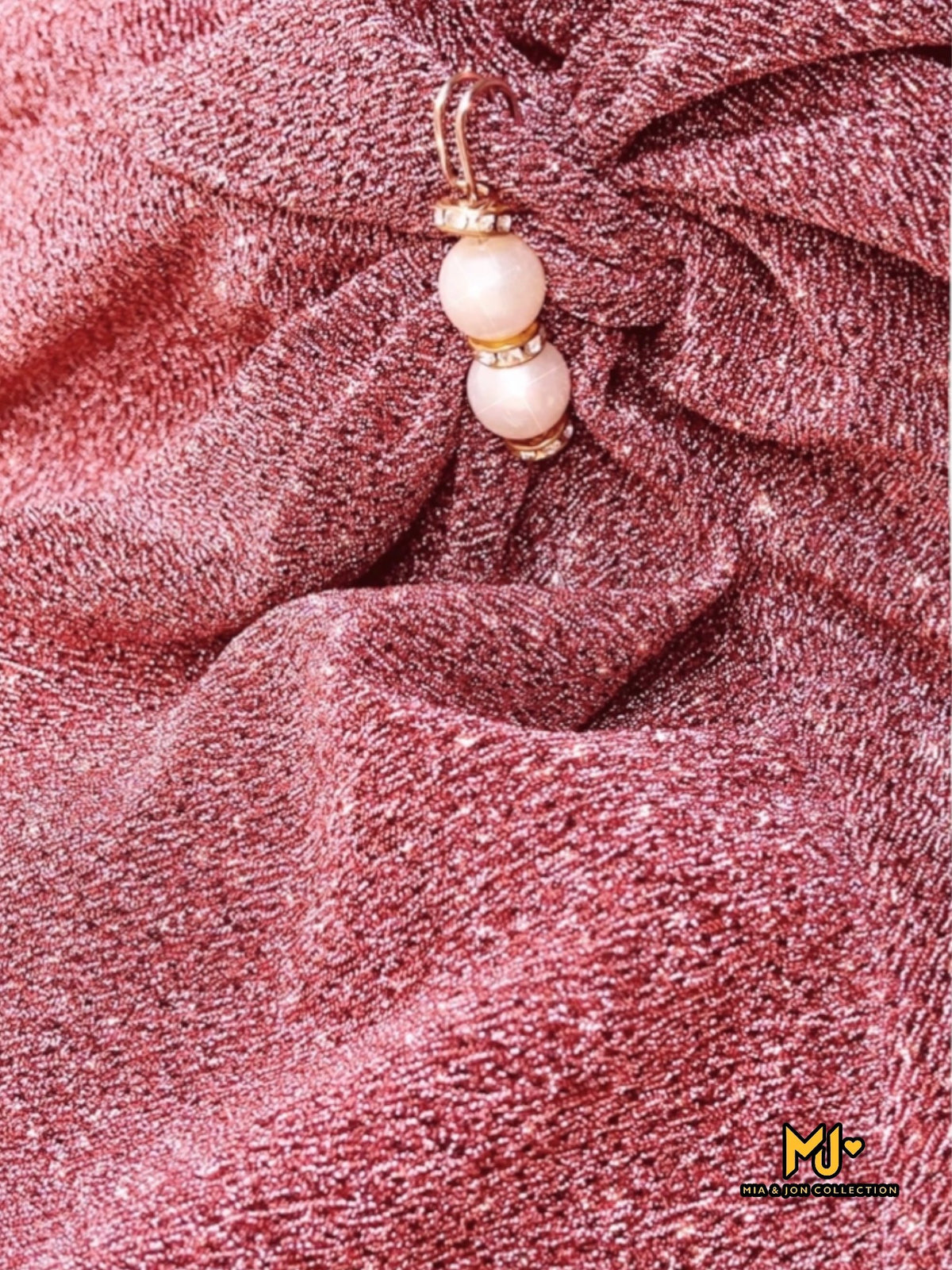 MJV2137 Long Sleeve Ruffle Wrap Bodycon Dress - Mia & Jon