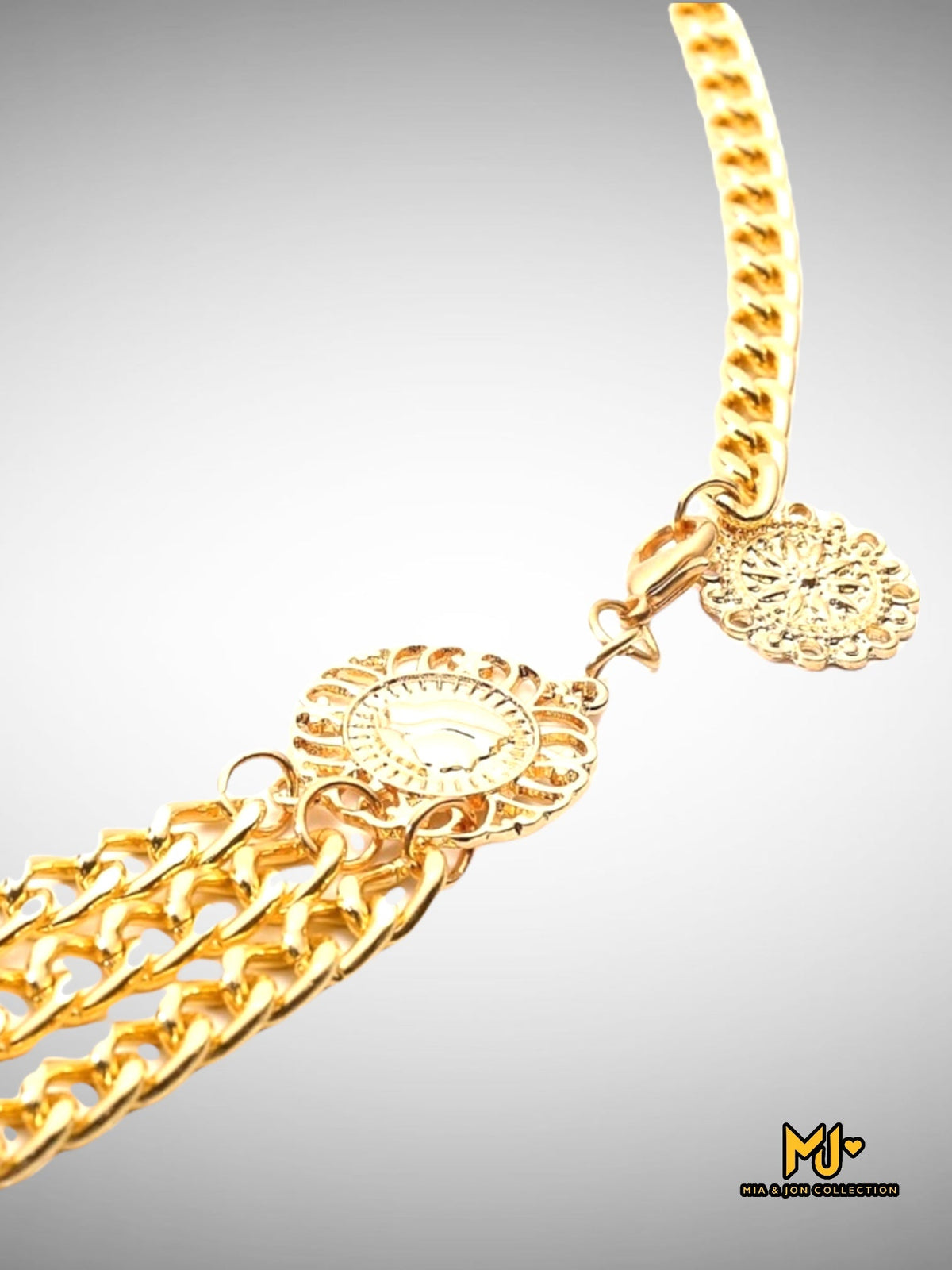 Multilayer Metal Waist Chain Belt - Mia & Jon