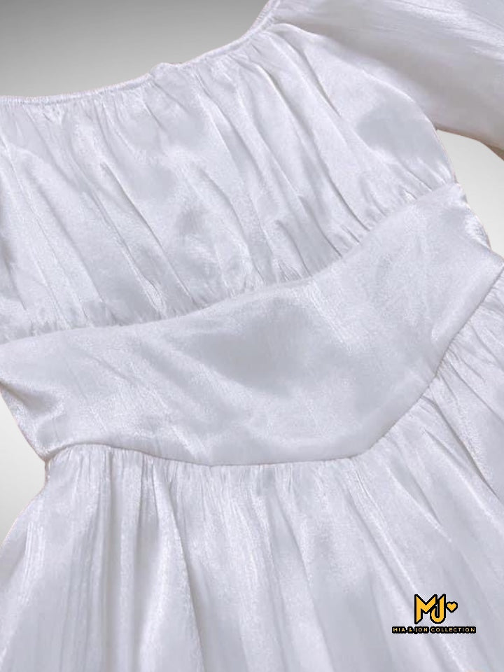 White Calla Lily Dress - Mia & Jon