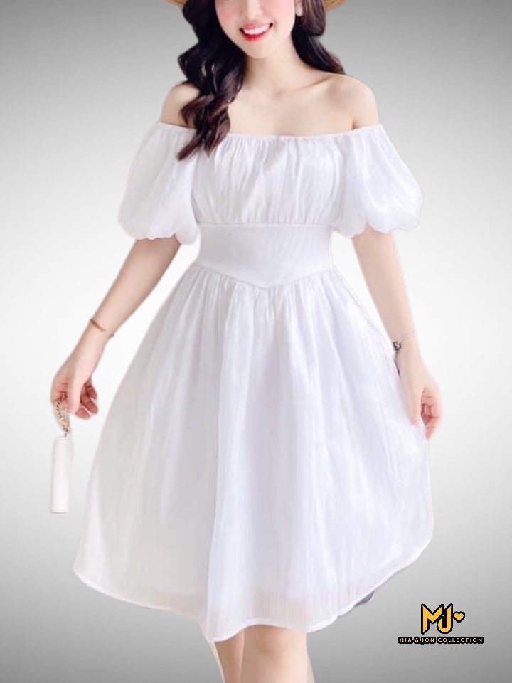 White Calla Lily Dress - Mia & Jon