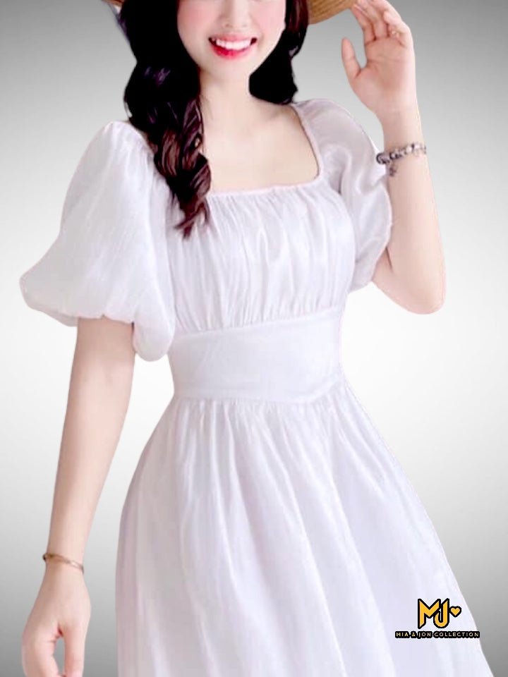 White Calla Lily Dress - Mia & Jon