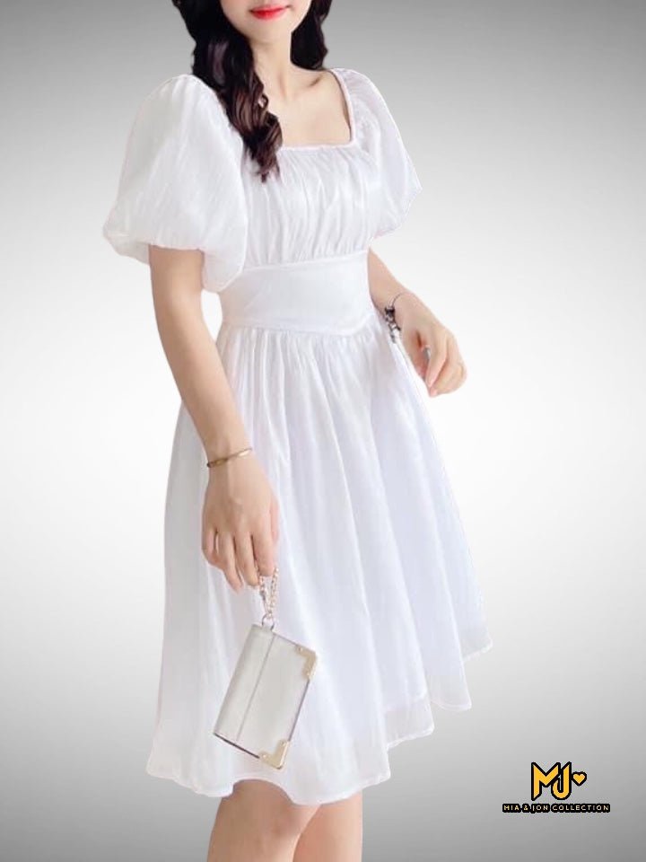 White Calla Lily Dress - Mia & Jon